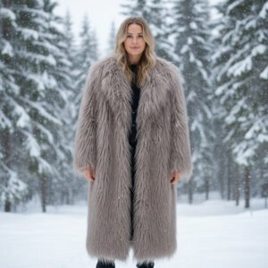 abrigo largo de pelo